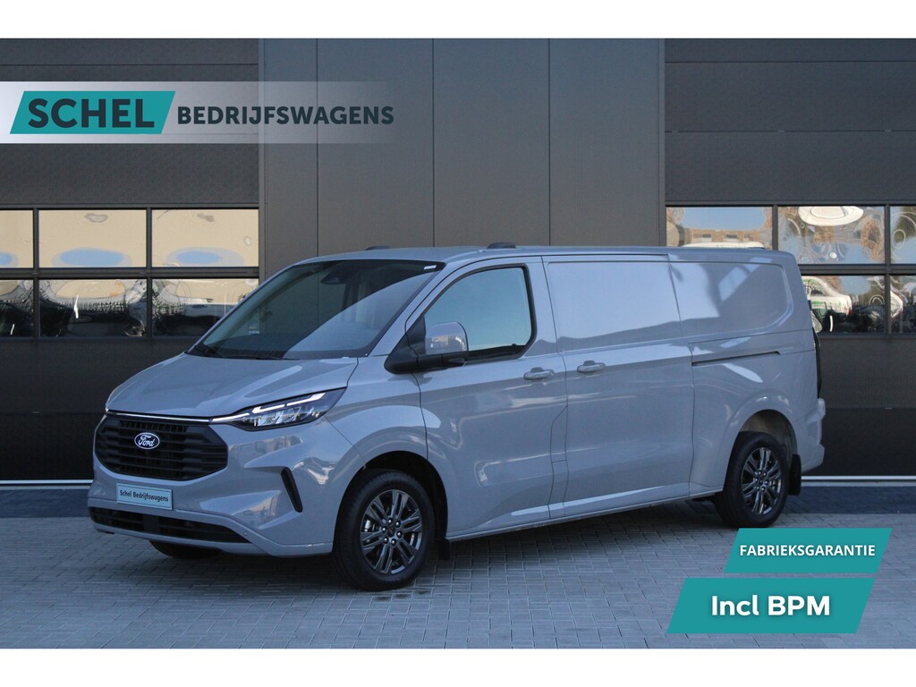 Ford Transit Custom 320 2.0 TDCI L2H1 Limited 170pk - 1+1 Stoelopstelling - 2x Schuifdeur - Adaptive Cruise - Verwarmd stuur - Blind spot - Navigatie - Camera - Draadloos laden - Rijklaar