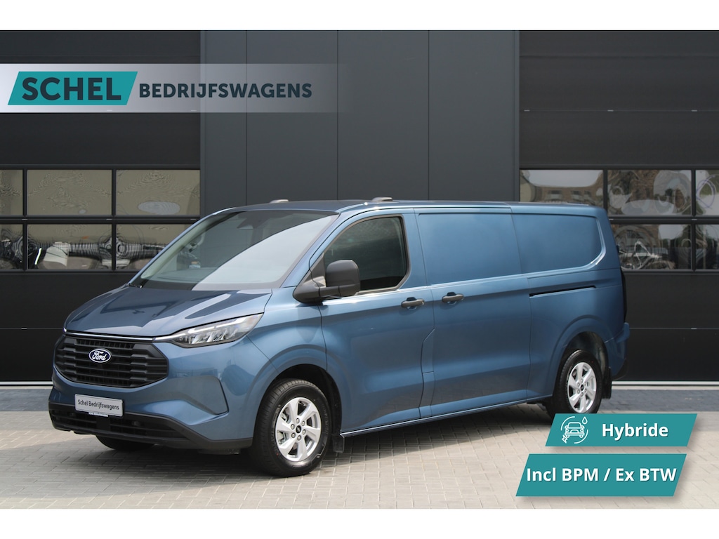 Ford Transit Custom 320 2.5 PHEV L2H1 Trend 232pk - 5 jaar GARANTIE - 2x Schuifdeur - Adaptive Cruise - Blind Spot - Navigatie - Camera - Verwarmd Stuur - Rijklaar