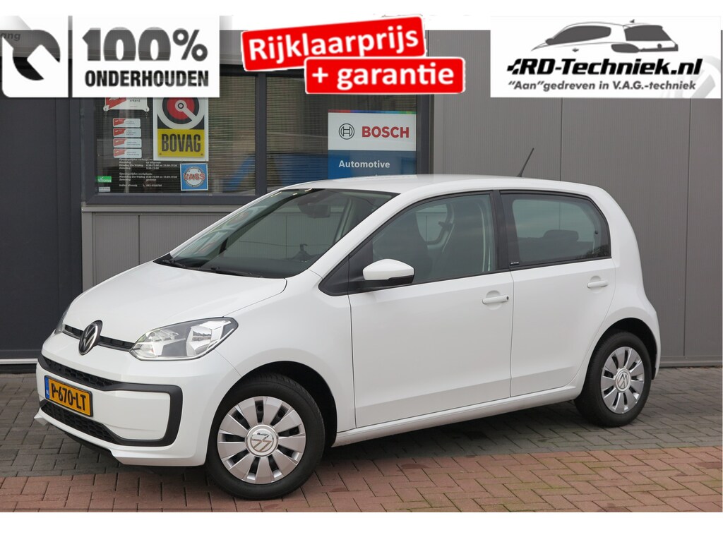 Volkswagen Up! 1.0 49kw 66pk Active, Cruisecontrol , Stoelverwarming , Navi via App, Achteruitrijcamera , Parkeersensoren , DAB+ radio , Multifunctioneel stuurwiel. etc.