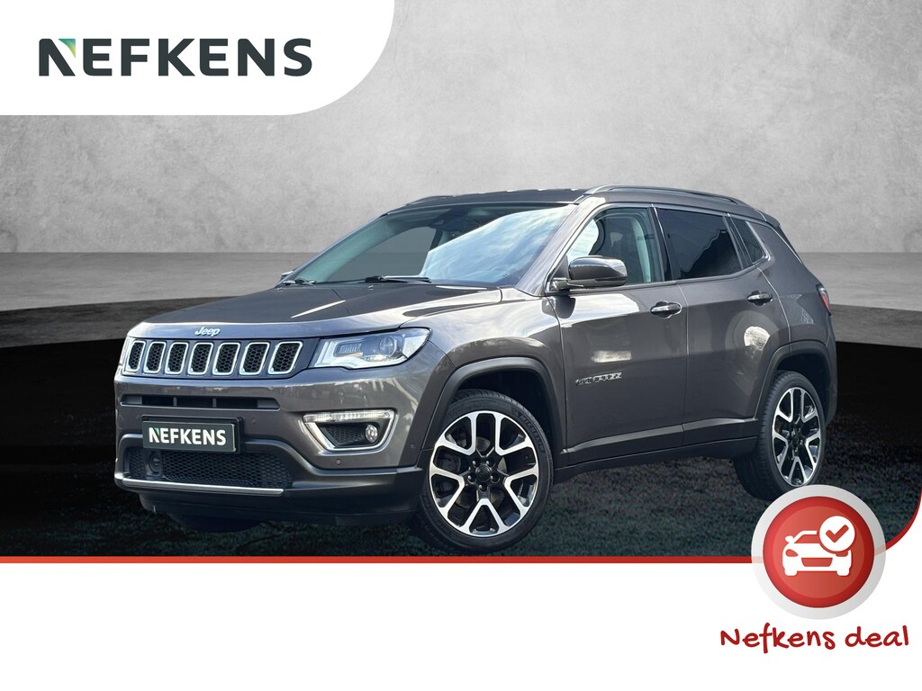 Jeep Compass 1.3T 130pk Limited | 1ste eigenaar | Navigatie | Camera | Xenon | 19" LM velgen | Keyless Entry