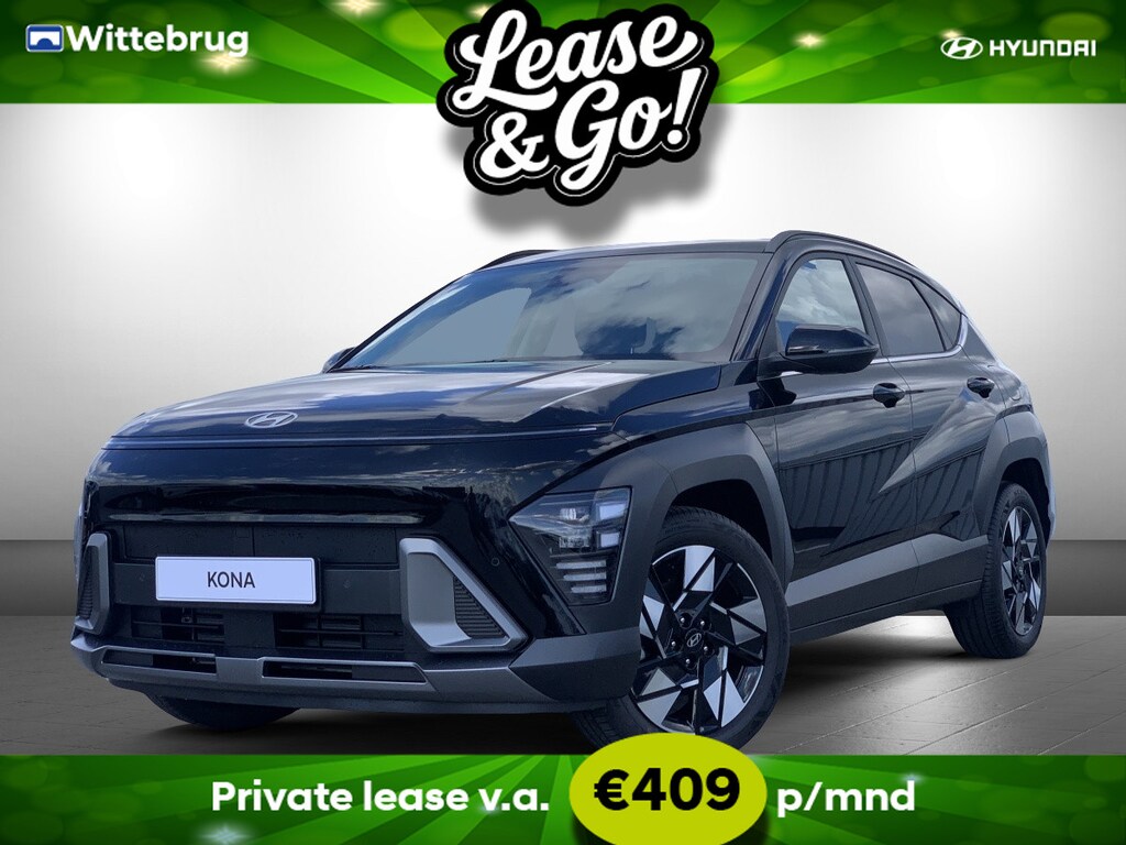 Hyundai Kona 1.6 GDI HEV Comfort Full Hybride Automaat met 18 inch velgen, Navigatie en Climate Control Private lease een KONA Hybrid al vanaf € 409 p/m!