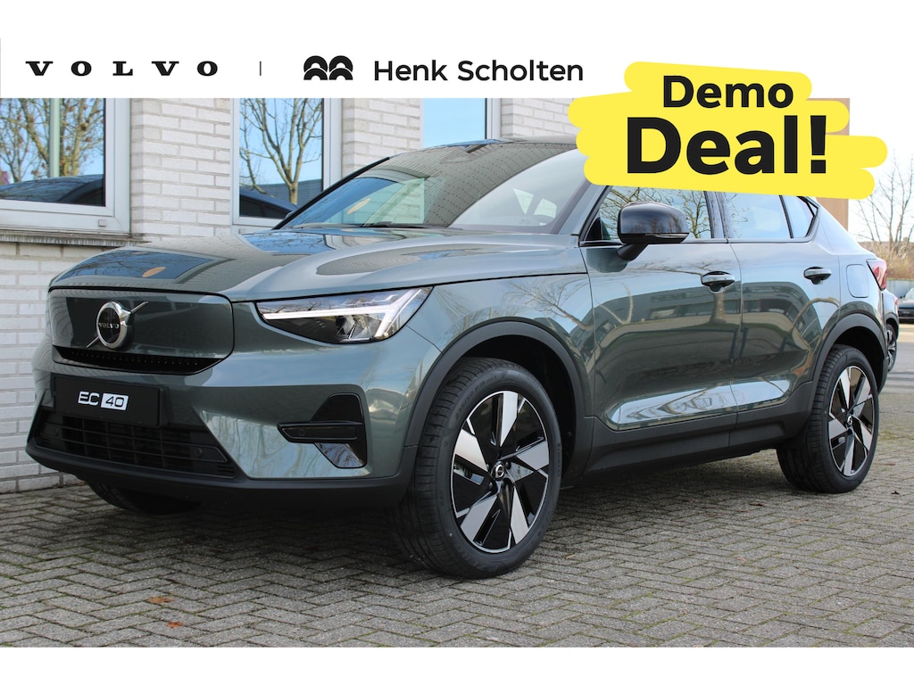 Volvo EC40 Single Motor Extended Range Plus 82 kWh | Demo Deal | Panoramadak | Verwarmbare voorstoelen&stuurwiel | Premium audio by Harman Kardon | Adaptieve Cruise Control | Keyless | Draadloze Telefoonlader | Warmtepomp |