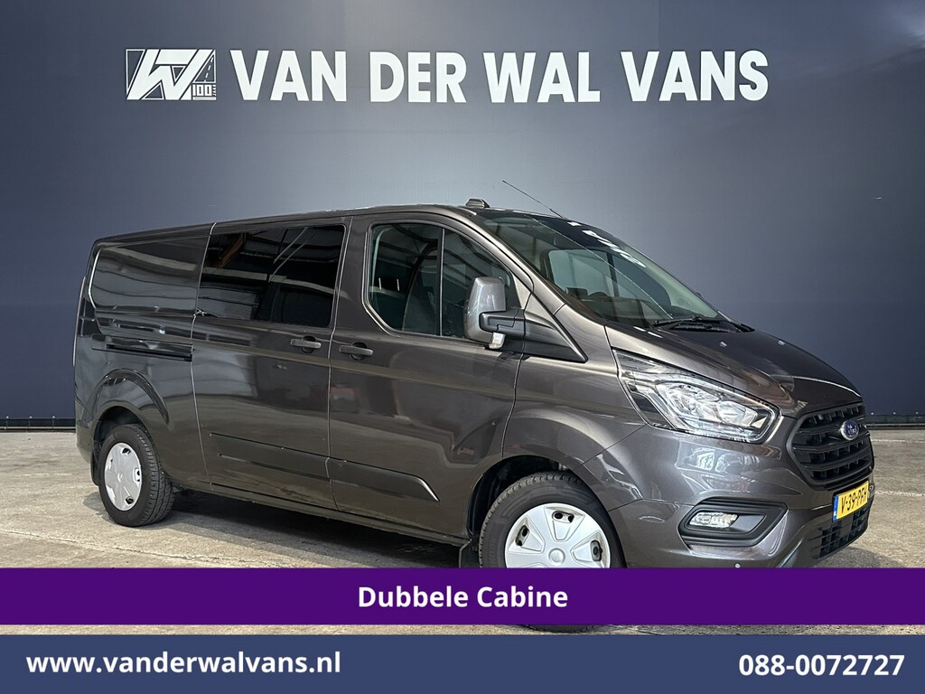 Ford Transit Custom 2.0 TDCI 170pk L2H1 Dubbele Cabine Euro6 Airco | 5-Zits | 2x Zijdeur | Camera | LED Apple Carplay, Android Auto, Cruisecontrol, Parkeersensoren, Stoelverwarming, Verwarmde voorruit 2800kg trekvermogen