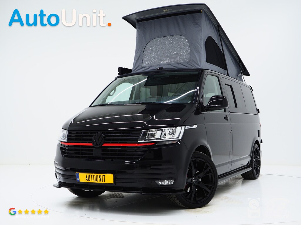 Volkswagen California 2.0 TDI T6.1 camper | Slaaphefdak | Maxton Design | Draaistoelen | Koelkast | Luxe Fiamma Luifel | SfeerLED | Trekhaak | Sidebars