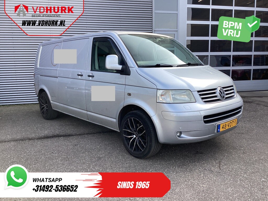 Volkswagen Transporter 2.5 TDI 131 pk DSG Aut. L2 EXPORT 2.5t Trekverm./ Airco/ Cruise/ 19”LMV/ PDC/ Trekhaak