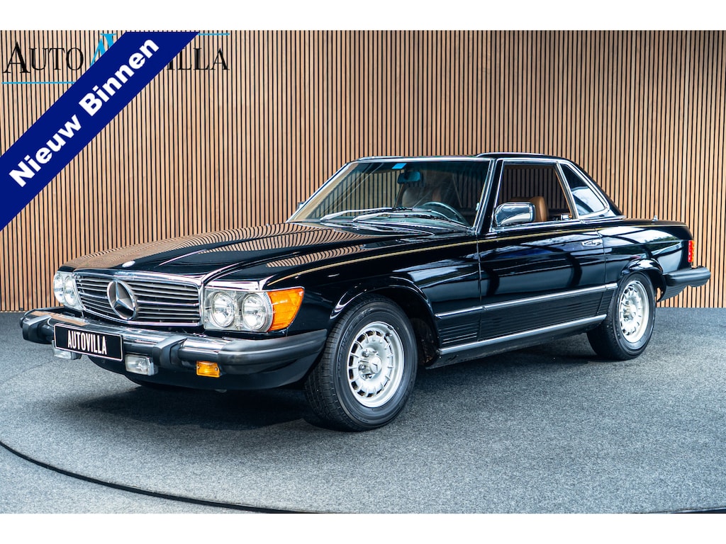 Mercedes-Benz SL 380 SL Aut. Hardtop Beige leer Airco Cruise Elektr. bedienbare ramen & buitenspiegels Elektr. bedienbare antenne LM velgen