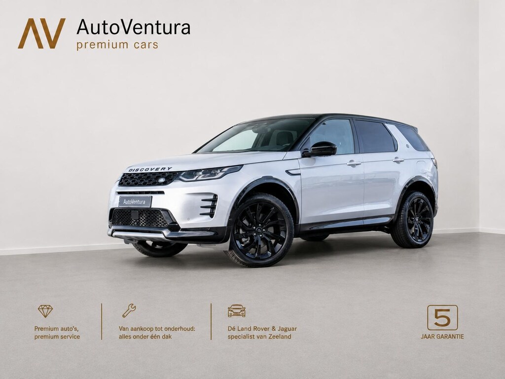 Land Rover Discovery Sport P300e 1.5 R-Dynamic SE | Adapt. Cruise | Stoelverwarming | Blackpack | Facelift | Panorama dak | 360° camera | 20"