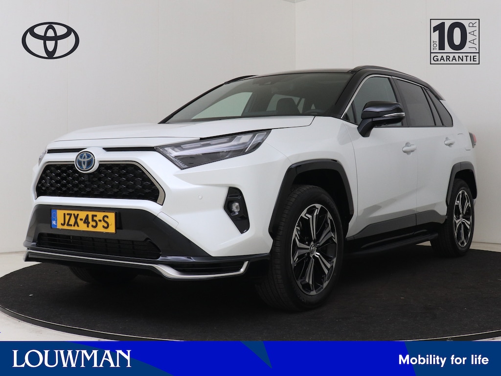 Toyota RAV4 2.5 Plug-in Hybrid AWD Bi-Tone Plus | DEMO & DIRECT LEVERBAAR | Trekhaak | Panoramadak | Treeplanken | JBL | Memory |