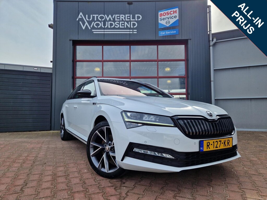 Skoda Superb Combi 1.4 TSI iV Sportline Business 12 MND BOVAG GAR| STUUR+STOELVERW|TREKHAAK|CAMERA|ACC|NAVI|CLIMA