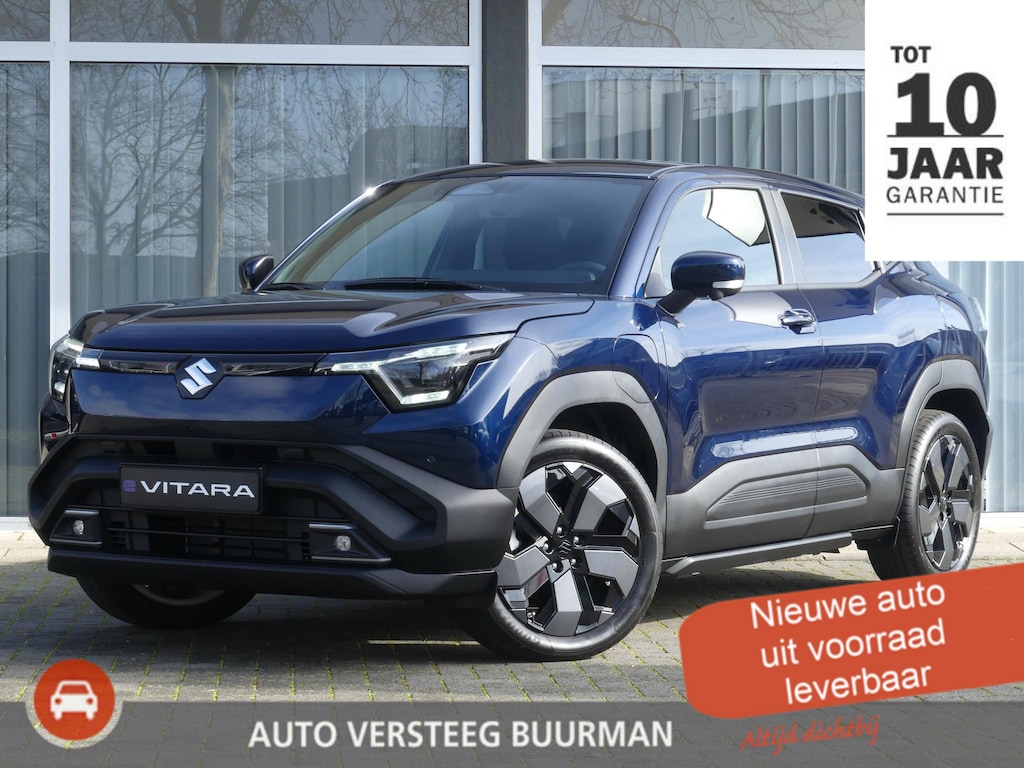 Suzuki e-Vitara Style 61 kWh Elektrische bestuurdersstoel, Panoramadak, Half lederen bekl. 360 graden camera, Stuur verwarming