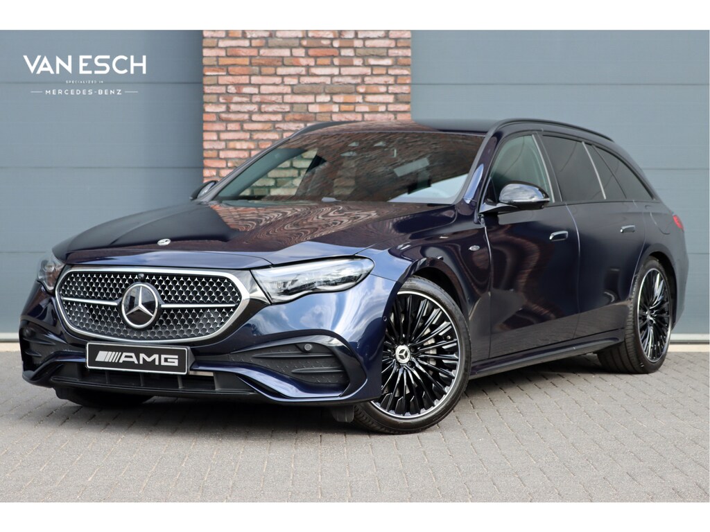 Mercedes-Benz E-klasse Estate 300 e AMG Line | Distronic+ | Memory | Burmester | Surround Camera | Trekhaak | Digital Light | Keyless Go | Nightpakket |