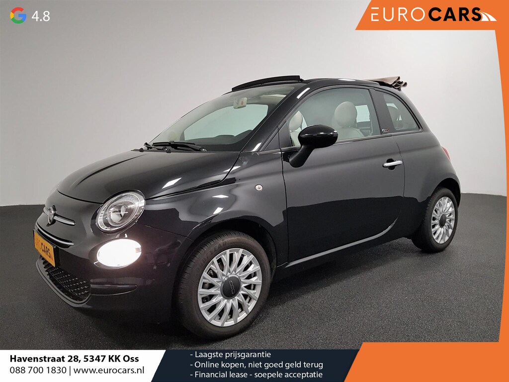 Fiat 500C 1.0 Hybrid Lounge + Climate Control Cruise Control DAB Parkeer Sensoren Lichtmetalen velgen