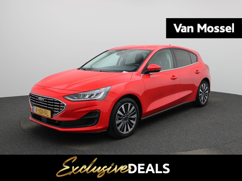Ford Focus 1.0 EcoBoost Hybrid Titanium X | Automaat | Apple Carplay/Android Auto | Trekhaak | Achteruitrijcamera | Parkeersensoren | Cruise Control | Lichtmetalen Velgen |