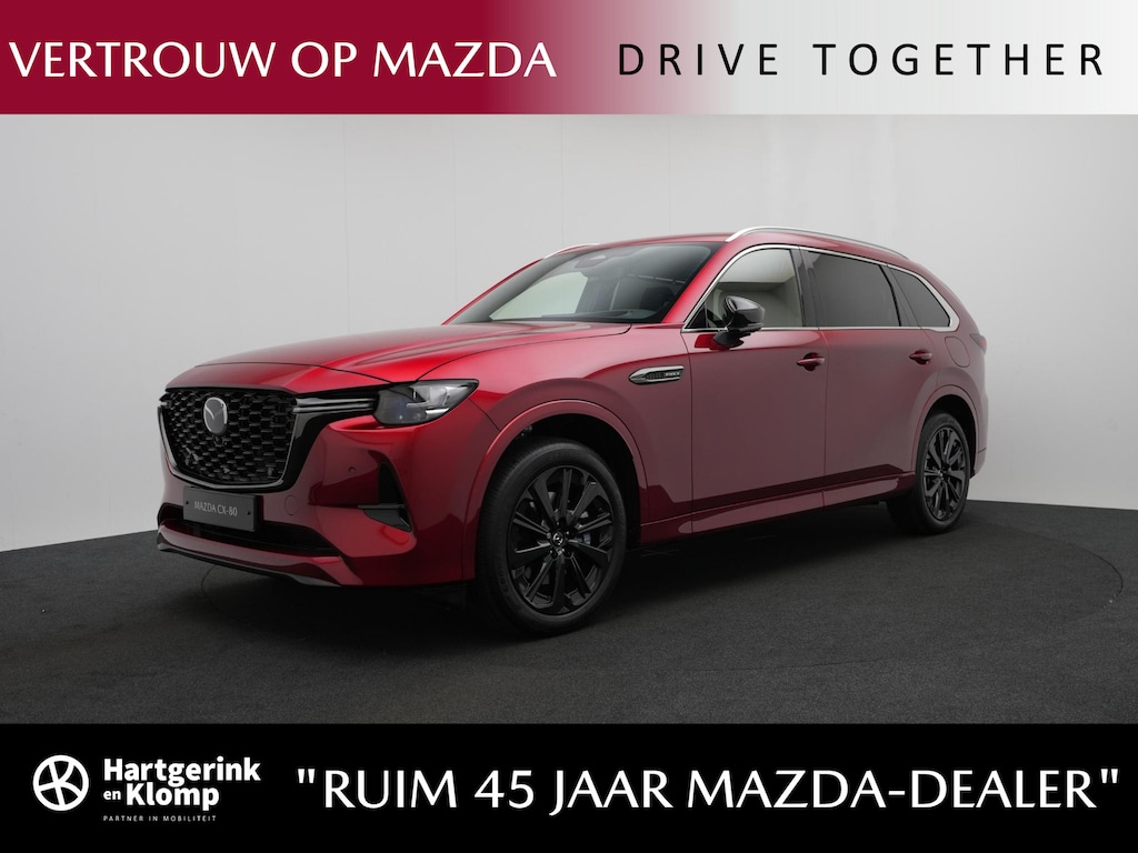 Mazda CX-80 2.5 E-SKYACTIV PHEV Homura Plus 4WD automaat 6p. | registratie voordeel | direct leverbaar
