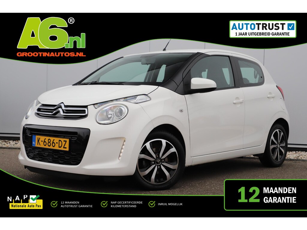 Citroën C1 1.0 VTi Shine 15 inch LMV Navigatie Achteruitrijcamera Bluetooth Airco Elektrische Ramen CV