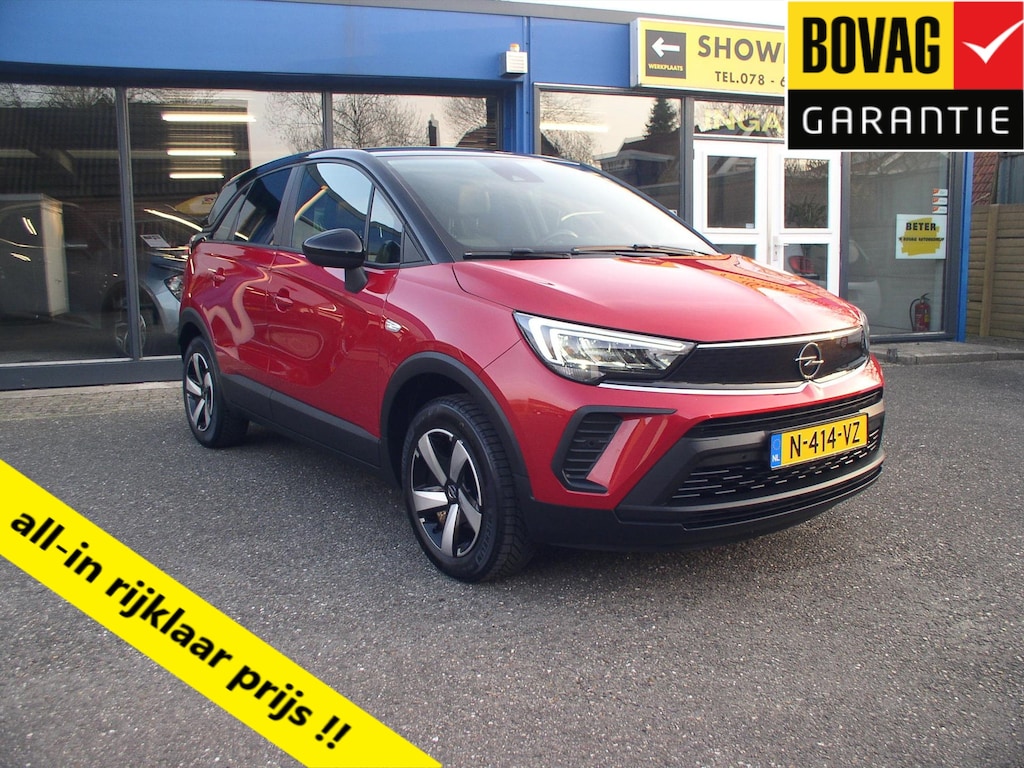 Opel Crossland 110Pk Business Edition Nieuw Model Nav Ecc 1/2 Leder Afn Trekhaak Camera Pdc Led Rijklaarprijs