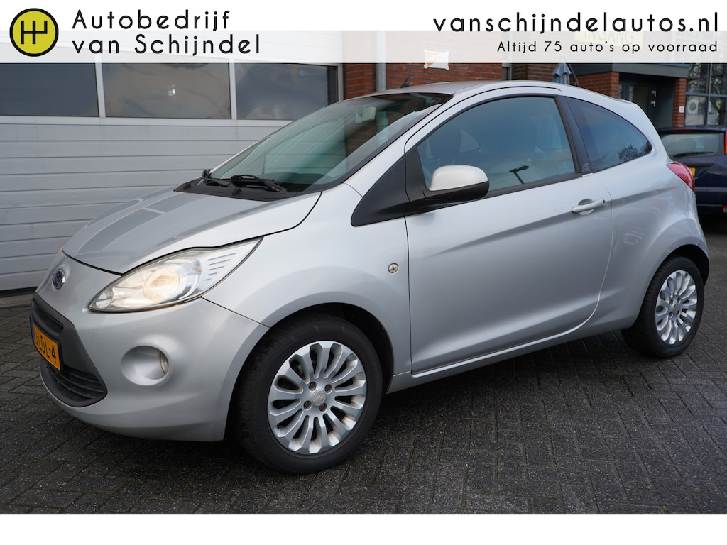Ford Ka 1.2 TITANIUM ORIGINEEL NL NIEUWE APK / KOPPELING / DISTRIBUTIE / BANDEN / ACCU AIRCO 15INCH LMV ELECTR.RAMEN-SPIEGELS RADIO CD AUX