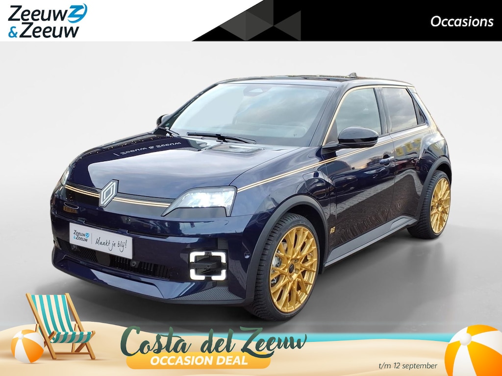 Renault R5 urban range iconic cinq 40 kWh | Bleu d'Or 3/25 | Pack Winter | Carplay | Gouden Velgen | Unieke Uitvoering |
