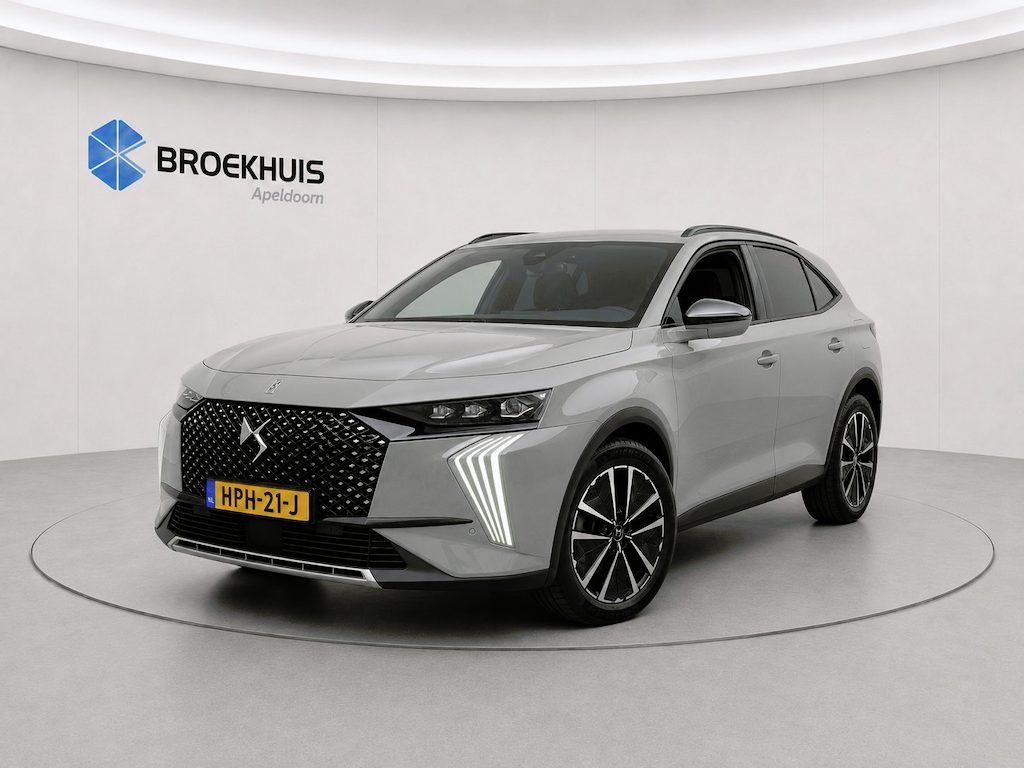 DS 7 1.6 PHEV 300 4x4 Etoile| Panoramadak | Leder | 360° Camera | Adapt. Cruise | Stoelmassage | Elektrische Achterklep | Achterbank in delen neerklapbaar | Achteruitrijcamera | Airco (automatisch)