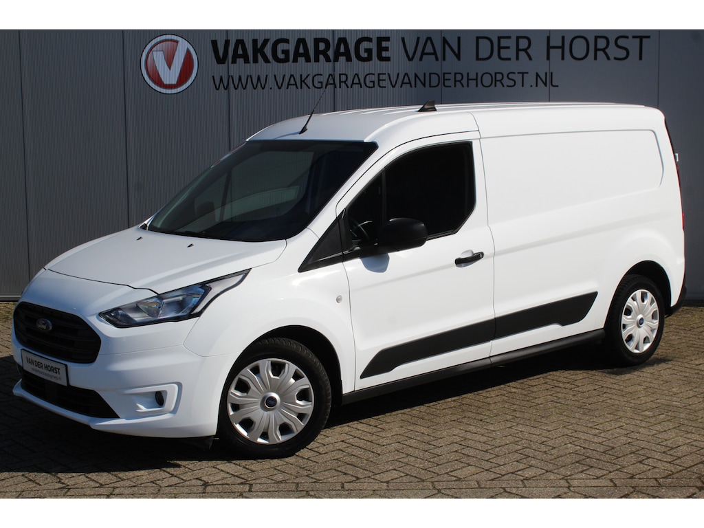 Ford Transit Connect 1.0-100pk Ecoboost Lengte 2 Trend. Dames, heren ondernemers èn particulieren LET OP, UNIEK: 100pk benzine uitv. ! Airco, beklede laadruimte, schuifdeur re., spiegels verwarmb., telefoonvoorb., pdc achter, 4x all season banden etc.