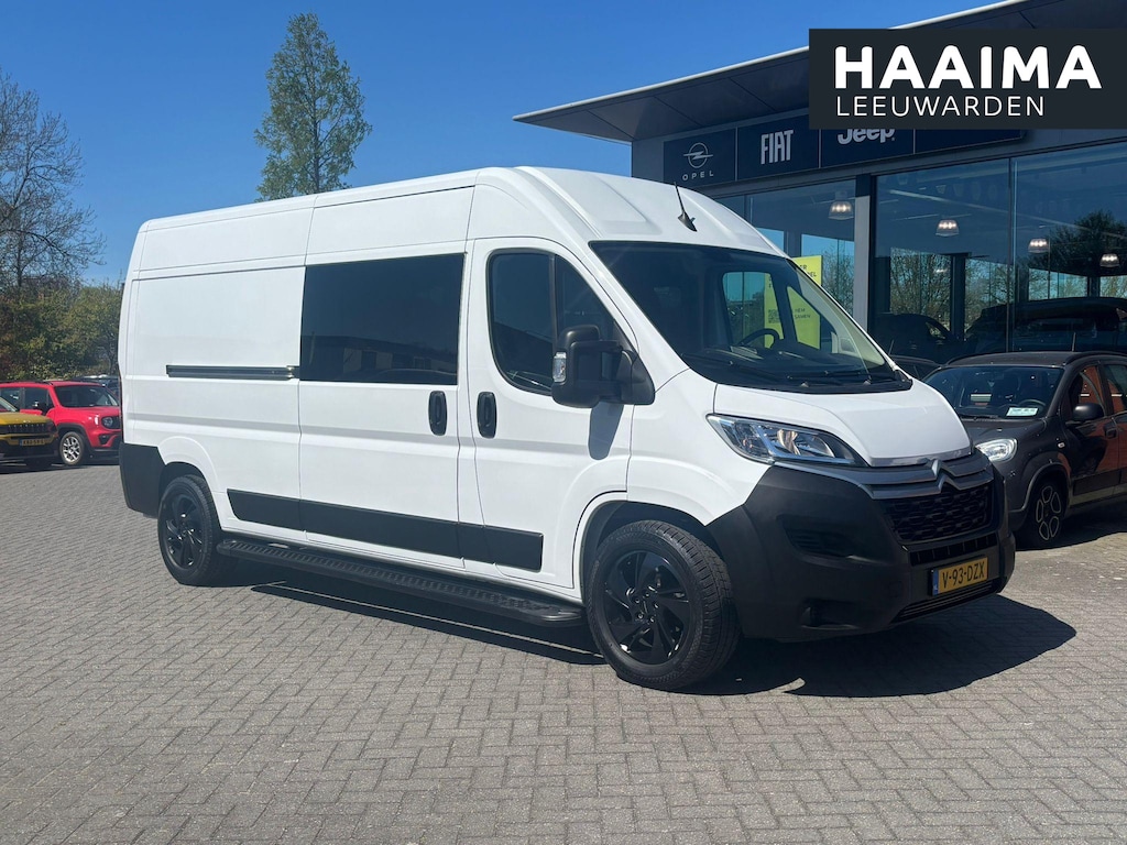 Citroën Jumper Dubbele cabine 2.2 BlueHDi 140pk L3H2 3.3t | 7 zitplaatsen | Navigatie | Cruise control | Trekhaak | Parkeersensoren | Sidesteps | Lichtmetalen velgen | Carplay/ Android Auto
