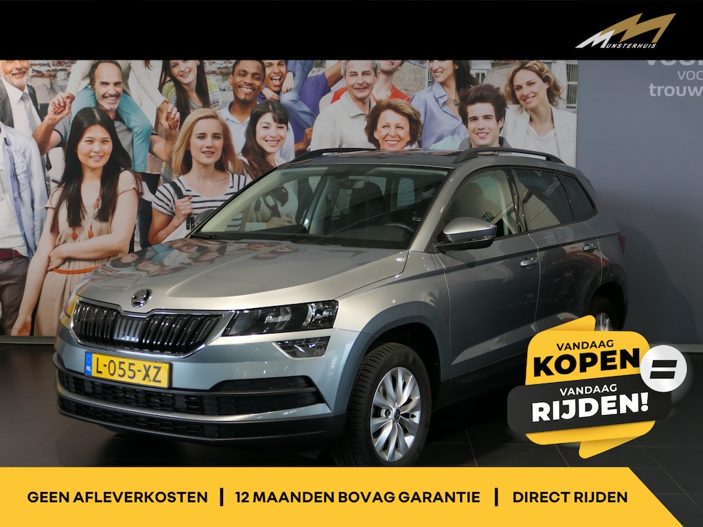 Skoda Karoq 1.0 TSI Business Edition - Occasion Lease vanaf €554 p/m - Uitklapbare trekhaak - Sensor achter - Cruise