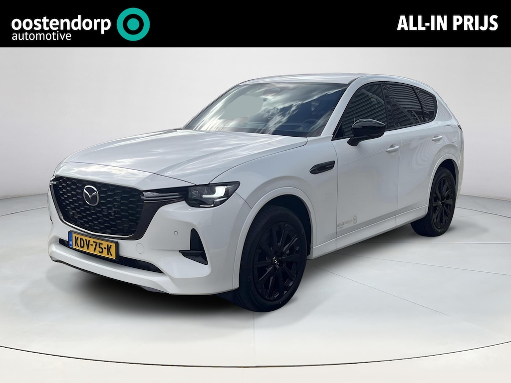 Mazda CX-60 2.5 e-SkyActiv PHEV Homura Business Edition | DEMO VOORDEEL | Stoelverwarming/verkoeling | Adaptive cruisecontrol | Lederen bekleding | Elektrische stoelen met geheugenfunctie | Stuurwiel elektrisch verstelbaar |360* camera | Elektronische achterklep |