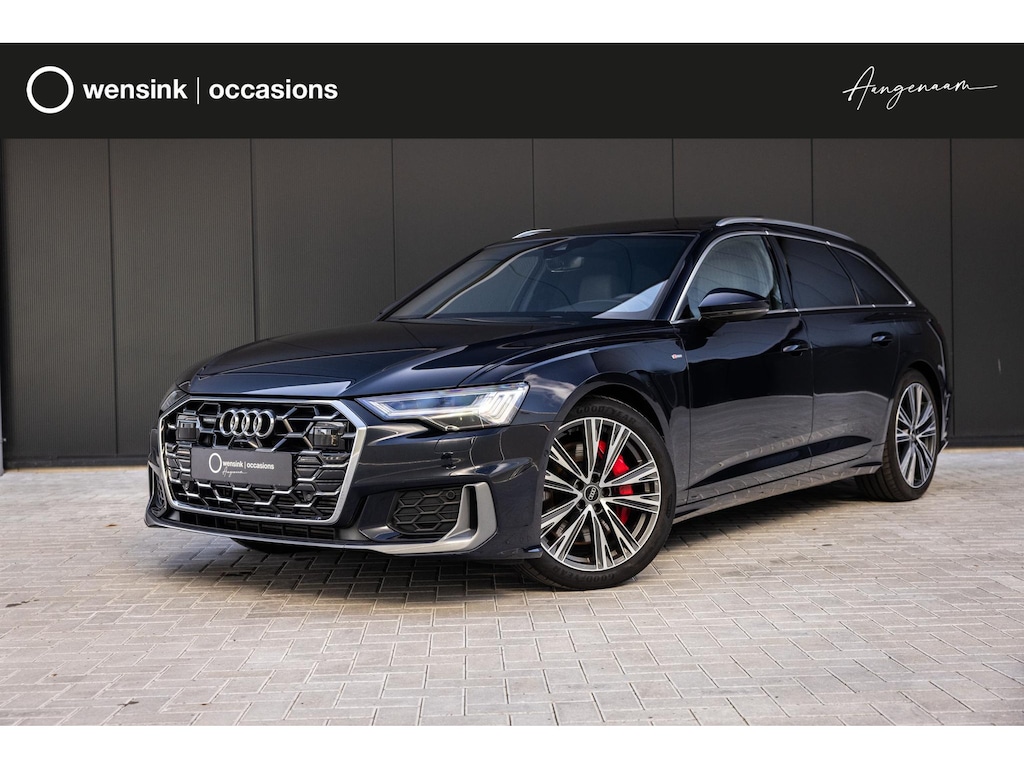 Audi A6 Avant 55 TFSI e quattro S edition Competition | SOH 93% | Magnetic Ride | Trekhaak | Stuur/Stoelverwarming | Panoramadak | Ele.verstelbare stoelen/Links met memory | Akoestisch glas | Glans Pakket | B&O Audio | Standkachel | Softclose | Camera |