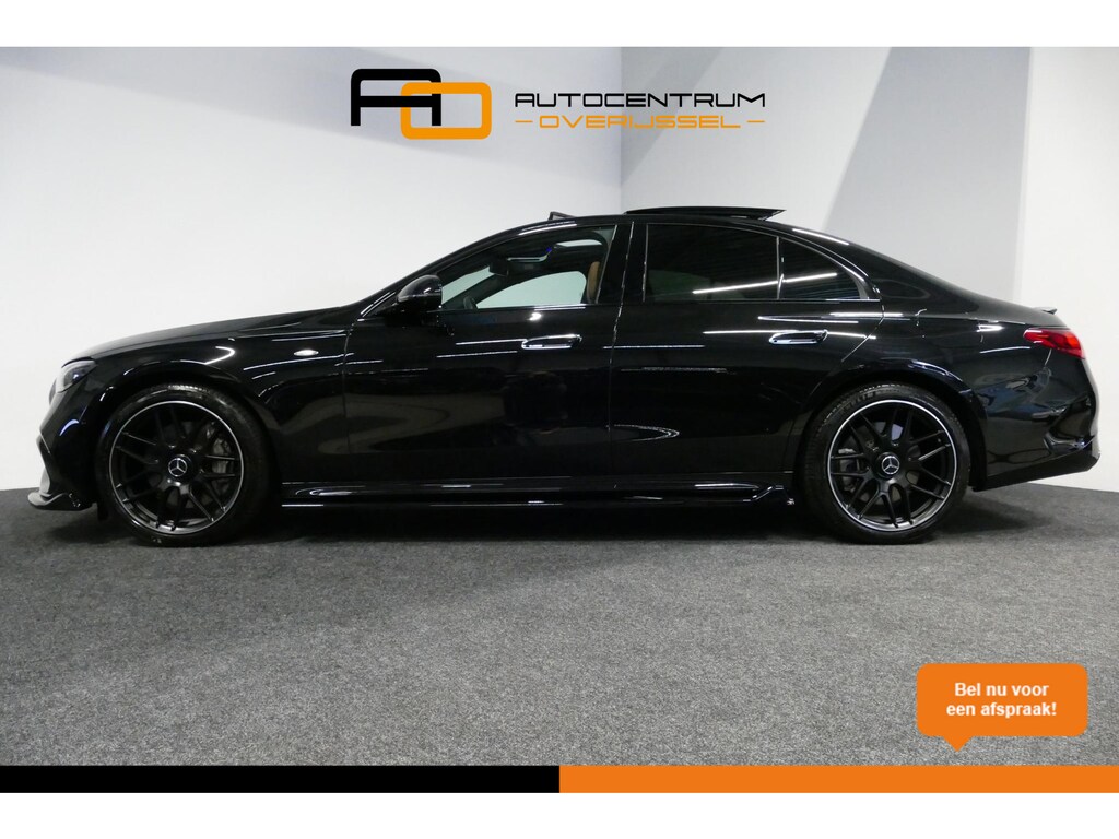 Mercedes-Benz E-klasse 300 e AMG Line / E53 Diffuser / Maxton Design Bodykit V.2 / Panoramadak / Elektr. verstelbare voorstoelen + memory / Burmester 4D Surround Sound / Stoelkoeling & -verwarming / HUD / Apple Carplay - Android Auto / Ambienteverlichting / Rondomzichtcamera / Verlichte grille / 20'' LMV / Dodehoekdetectie / Achteruitrijcamera / Night pakket