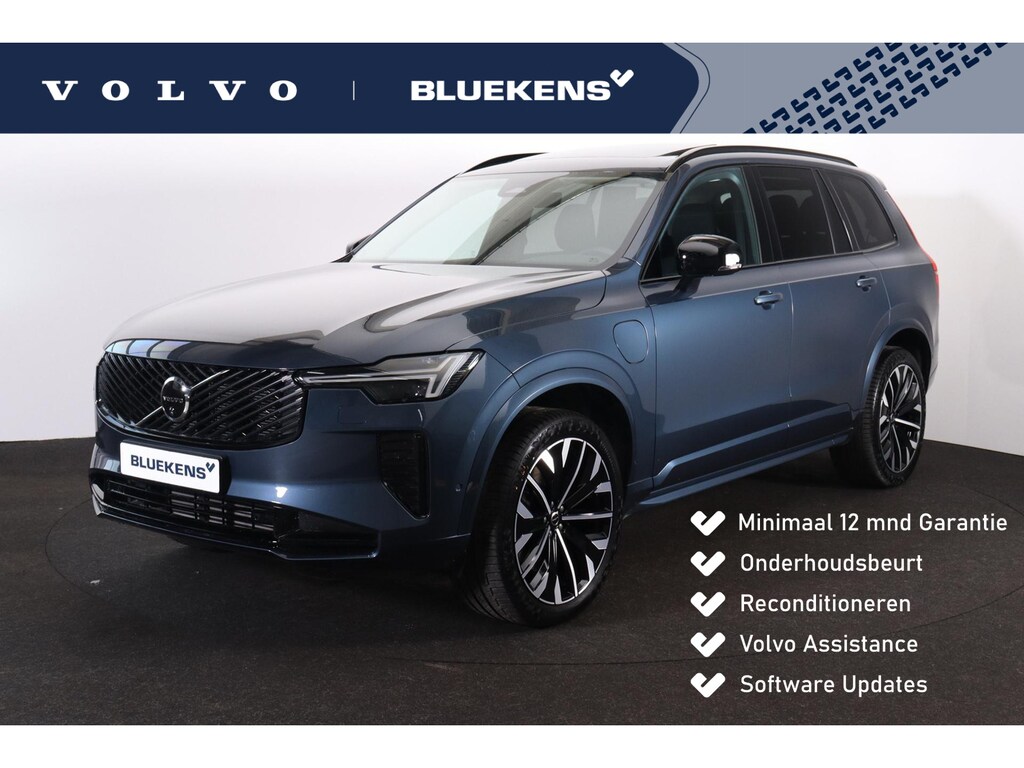 Volvo XC90 T8 Recharge AWD Plus Dark - Panorama/schuifdak - IntelliSafe Assist & Surround - 360º Camera - Harman/Kardon audio - Adaptieve LED koplampen - Verwarmde voorstoelen, stuur & achterbank - Parkeersensoren voor & achter - Elektr. bedienb. voorstoelen met geheugen - Draadloze tel. lader - Extra getint glas - 21' LMV