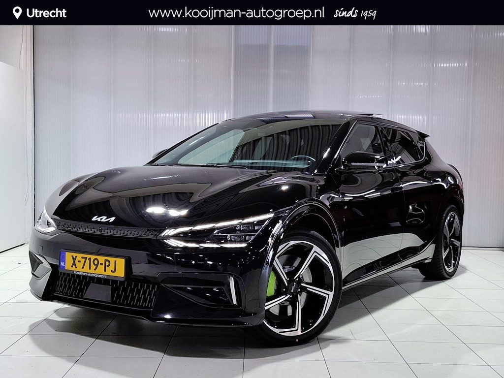 Kia EV6 GT AWD 77.4 kWh 585 PK, Uniek 1559 km, Panorama Dak, Meridian Sound, Kuipstoelen, 21" GT Velgen.