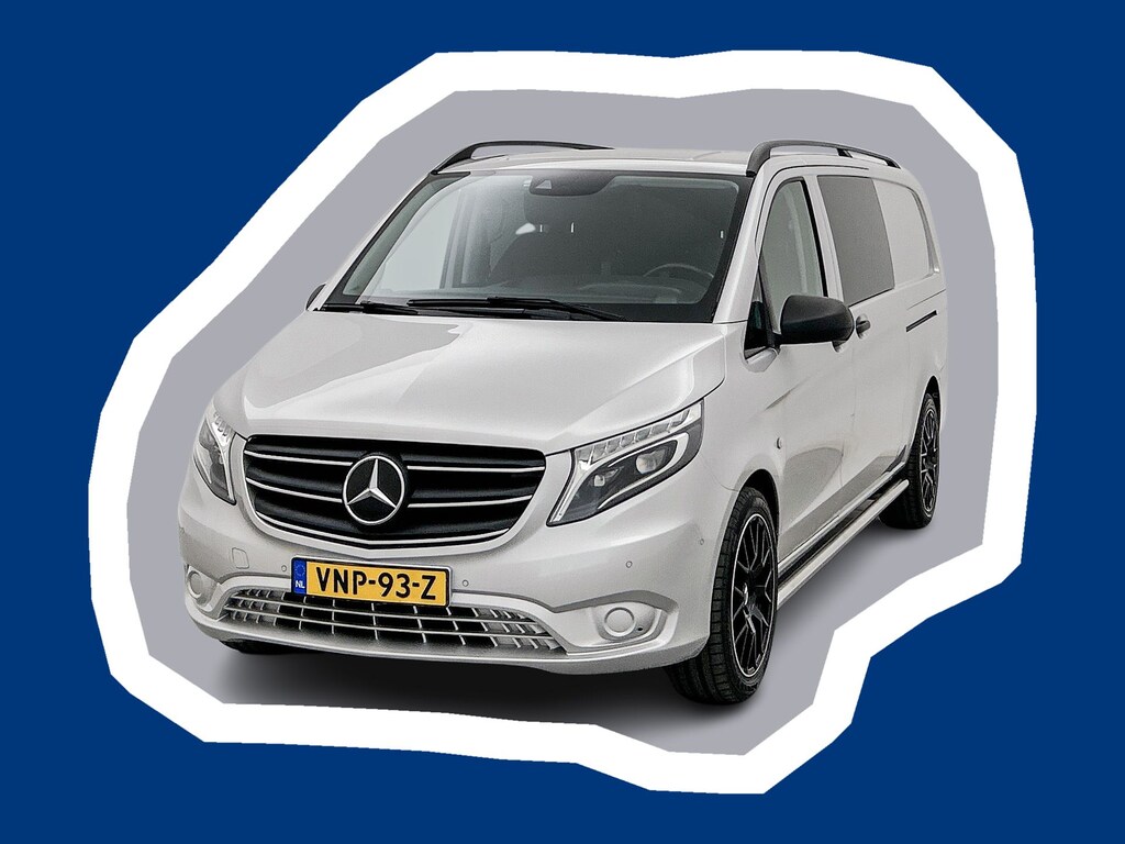 Mercedes-Benz Vito 119 CDI Extra Lang DC Dubbele schuifdeur Led Navigatie Dubbele cabine Stoelverwarming Climate control