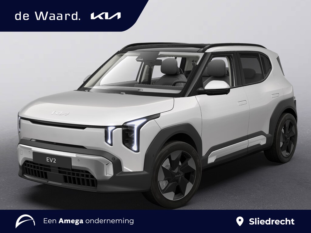 Kia EV2 Plus Advanced 42.2kWh 147pk | DE WAARD VOORRAADACTIE* | 4-ZITS | SCHUIF/KANTELDAK | ELEKTRISCH VERSTELBARE BESTUURDERSSTOEL | HARMON KARDON AUDIO | 18'' LM-VELGEN | LED | EXTRA GETINTE RAMEN | STOEL- + STUURWIELVERW. |