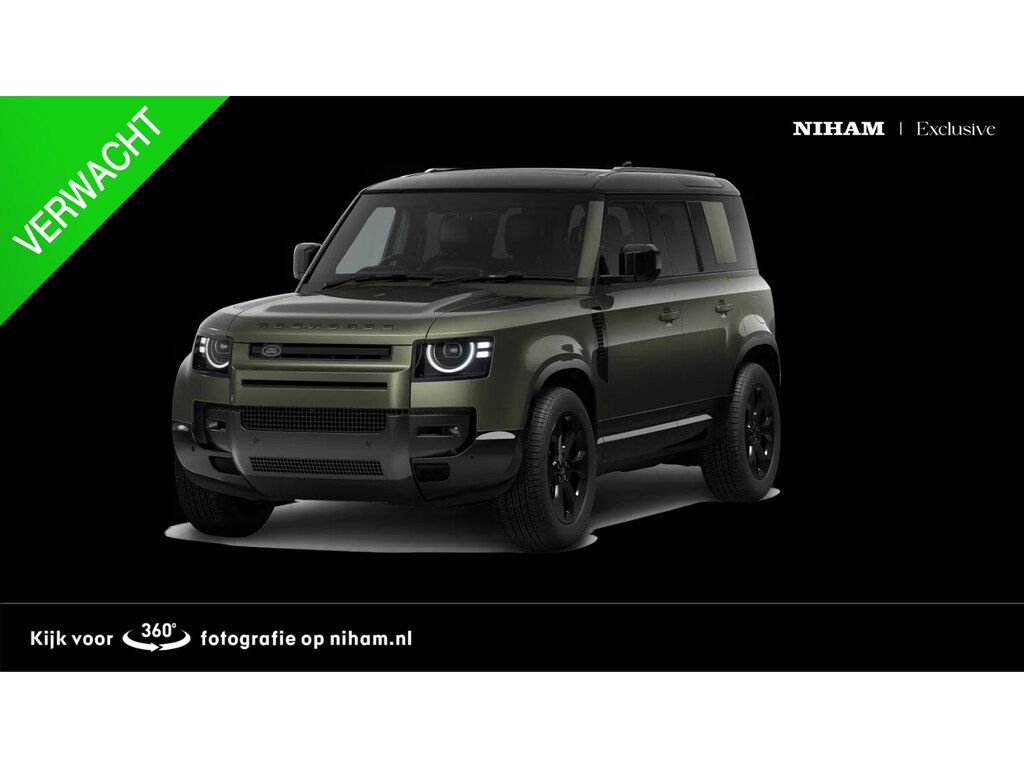 Land Rover Defender 110 2.0 P300e 110 X-Dynamic SE WOOLSTONE METALLIC|PANO DAK|TREKHAAK|20"LM VELGEN|COLD CLIMATE PACK|STOELVERWARMING| VERWACHT 08-2026