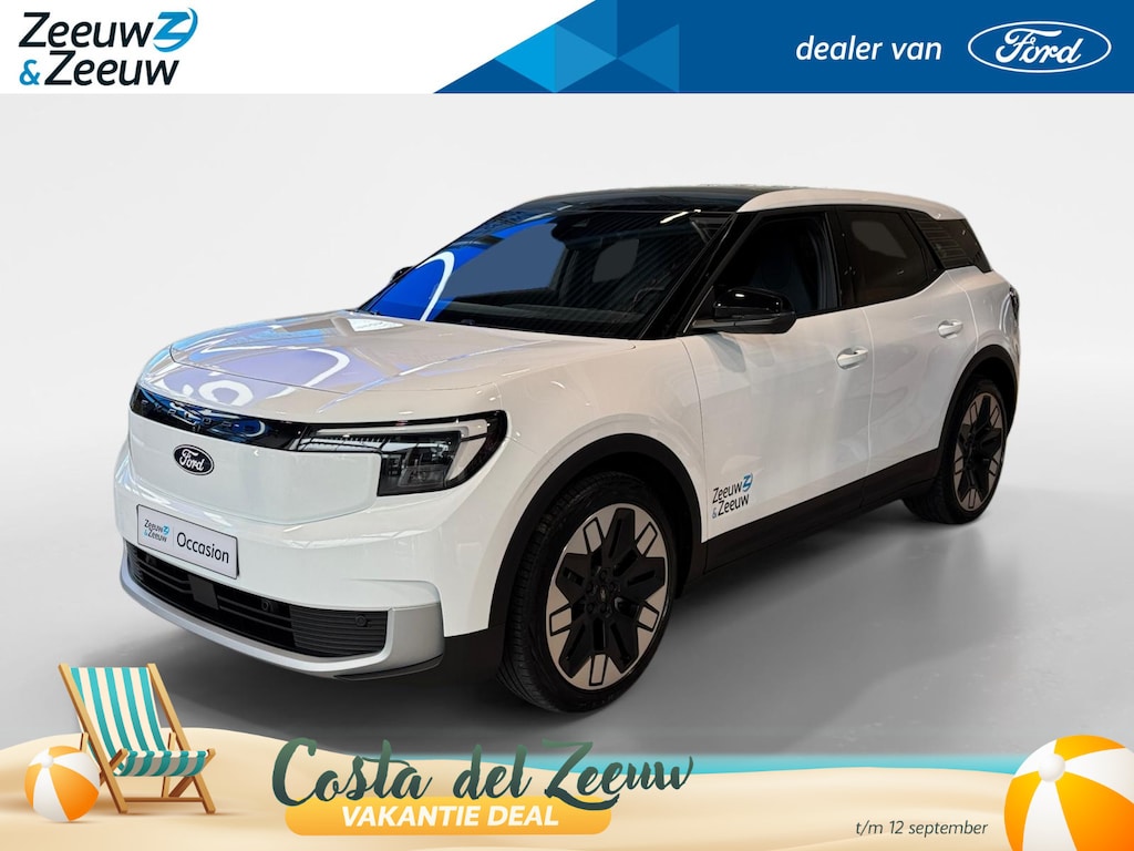 Ford Explorer Cargo Premium Extended Range RWD 77 kWh | Omgebouwd naar 2 persoons CARGO uitvoering | Lederen bekleding | 21" LM velgen | Navigatie | Head-up display | Adaptive cruise control