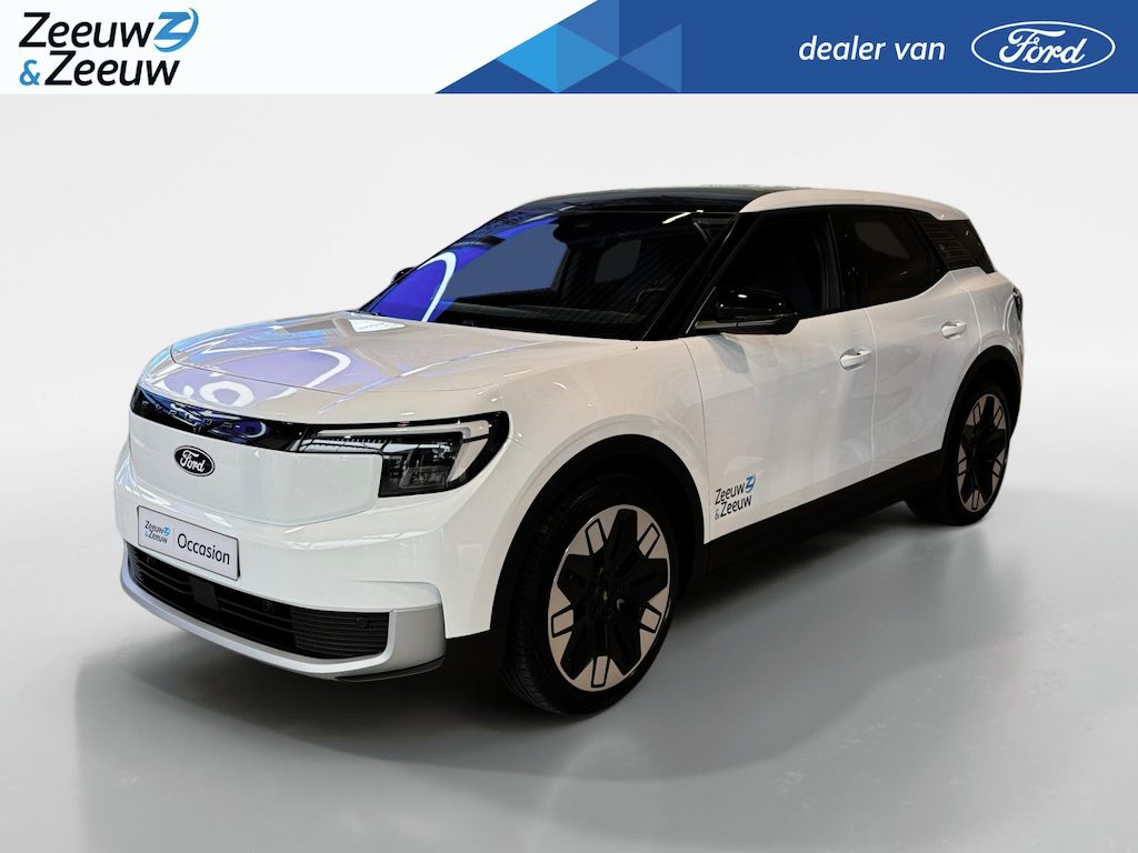 Ford Explorer Cargo Premium Extended Range RWD 77 kWh | Omgebouwd naar 2 persoons CARGO uitvoering | Lederen bekleding | 21" LM velgen | Navigatie | Head-up display | Adaptive cruise control