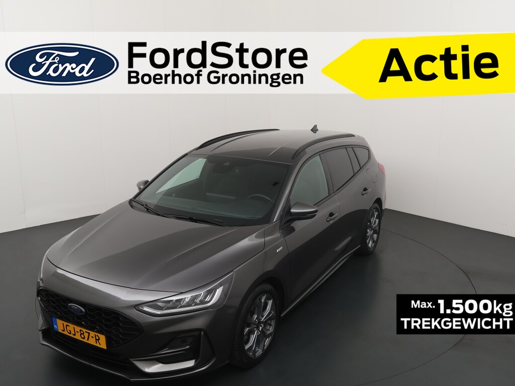 Ford Focus Wagon Ecoboost Hybrid 125 pk ST-line AUTOMAAT | Winter Pack | Nieuwe 4 seiz. banden | Navi | Clima | Cruise | Dr. loos Apple Carplay