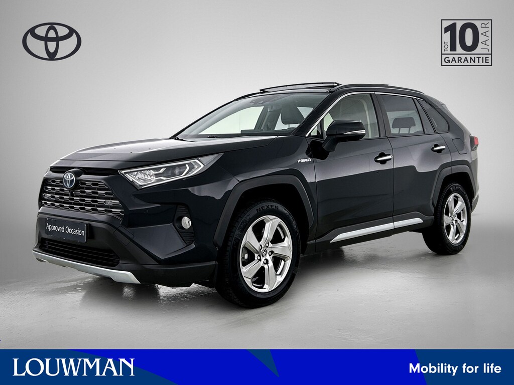 Toyota RAV4 2.5 Hybrid Executive | JBL | Elektrisch glazen panorama-dak | Dodehoek detectie | Elektrische achterklep | Elektrisch verstelbare bestuurdersstoel met geheugen | Draadloze telefoonlader |