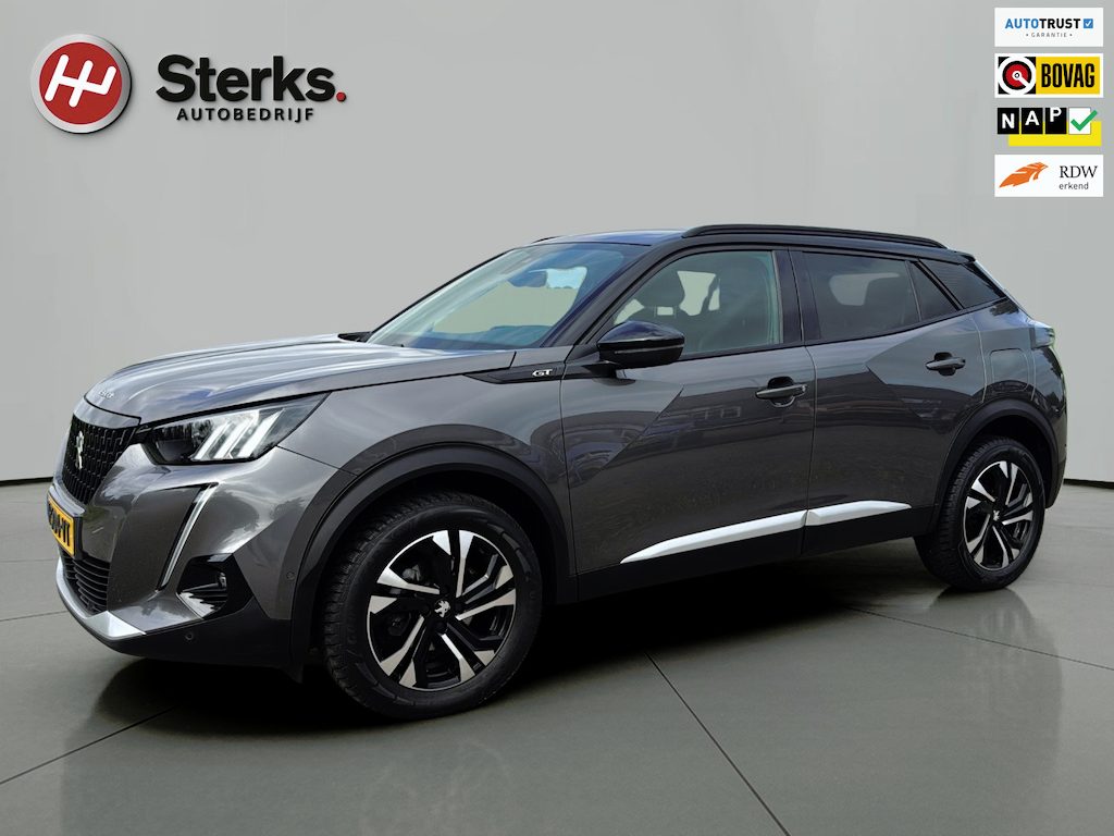 Peugeot 2008 1.2 PureTech GT 131 PK NIEUWE DISTRIBUTIERIEM HALF LEDER 17"LM VELGEN CAMERA PDC CARPLAY/ANDROID AUTO