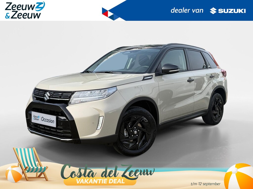 Suzuki Vitara 1.4 Boosterjet Smart Hybrid Special Edition | VOORRAAD! | €2200,- korting | Black Look | 17" zwarte lichtmetalen | Lederen en suède bekleding | Parkeersensoren Voor en achter