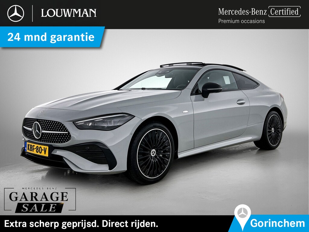 Mercedes-Benz CLE Coupé 300 e AMG Plug-In Hybride AMG Premium Plus | Night Pakket | Panorama Schuif-Kanteldak | Distronic | Digital Licht | Rijassistentiepakket plus. Inclusief 24 maanden Mercedes-Benz Certified garantie voor Europa. garage-sale