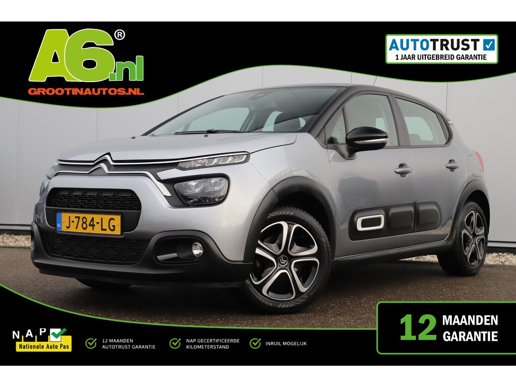 Citroën C3 1.2 PureTech Feel Navigatie Carplay Android Climate Cruise Control Rijstrooksensor Parkeersensor All-season banden!