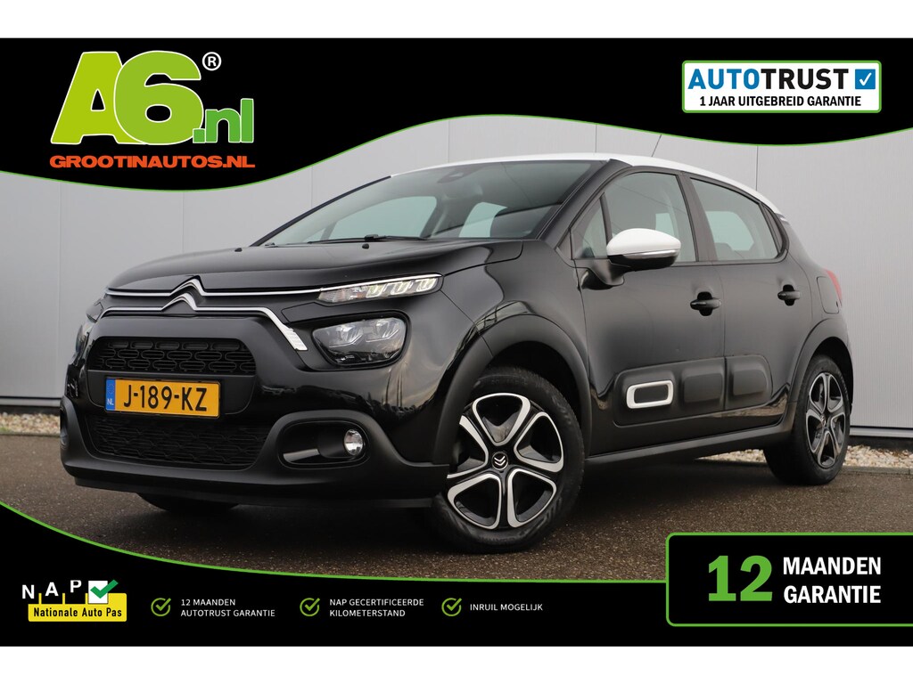 Citroën C3 1.2 PureTech Feel Navigatie Carplay Android Climate Cruise Control Rijstrooksensor Parkeersensor All-season banden!