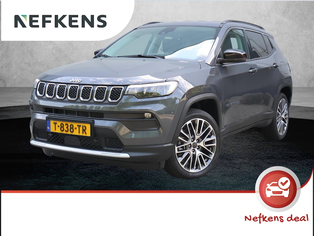 Jeep Compass 4xe 240 Plug-in Hybrid Electric Limited | LM Velgen | Navigatie | Donker getint glas achter | Dak rail | Accu 96% |