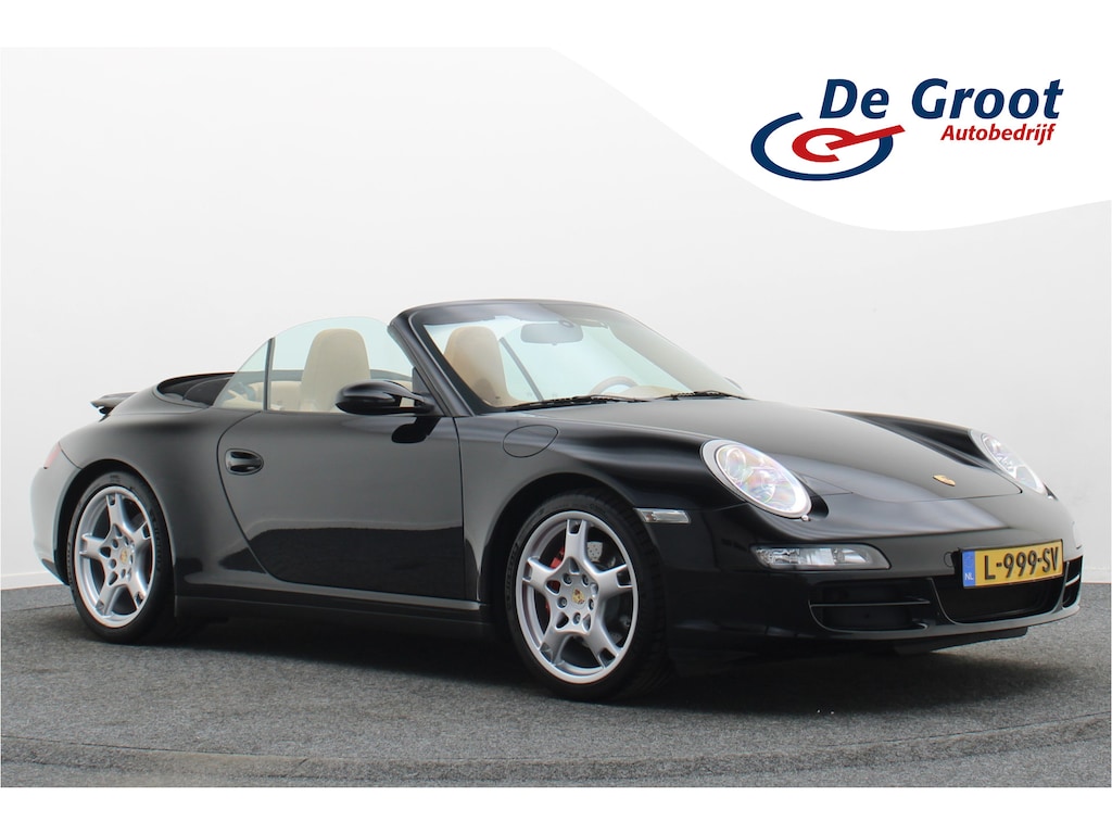 Porsche 911 Cabrio 997 3.8 Carrera 4S Adapt. Onderstel, Sport Chrono, Leer, Xenon, Navigatie, Climate, PDC