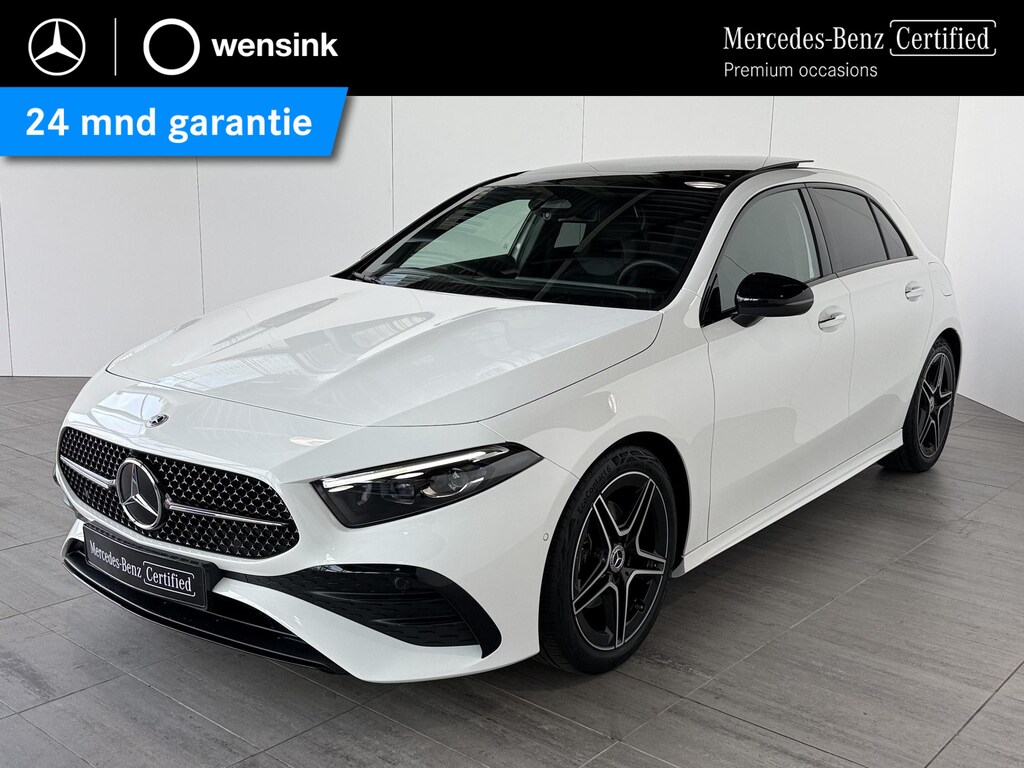 Mercedes-Benz A-klasse 180 Star Edition AMG Line | Nightpakket | Achteruitrijcamera | MULTIBEAM LED | Sfeerverlichting | Panoramaschuifdak | Sfeerverlichting