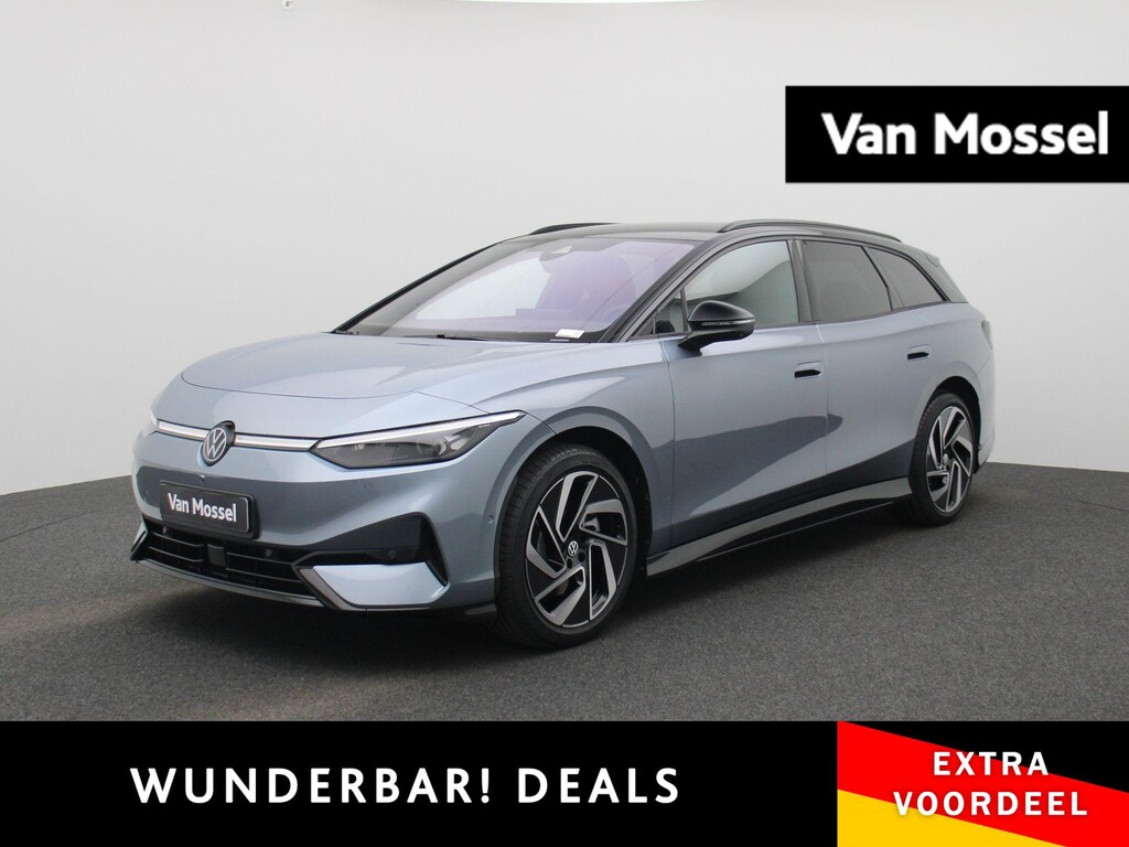 Volkswagen ID.7 Tourer Pro Limited Edition 77 kWh 286 PK | 20" Lichtmetalen velgen | Black Style | Apple Carplay | Navigatie | 360 Camera | Achterklep elektrisch | Head-up display | Memory stoelen | Ruiten getint | Dodehoeksensoren | Android Auto | Stoelverwarming |