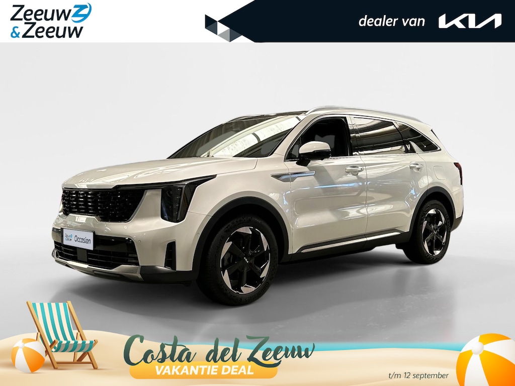 Kia Sorento 1.6 T-GDi Plug-in Hybrid 4WD DynamicPlusLine 7p | Apple Carplay / Android Auto | Navigatiesysteem | Licht + Regensensor | Stoel + Stuurverwarming | Elektrisch Verstelbare Bestuurdersstoel | Elektrisch Bedienbaar Schuif / Kanteldak | Elektrisch bedienbare Achterklep | Cruise Control Adaptief | Rijstrooksensor + Correctie | 19"Lichtmetalen Velgen |