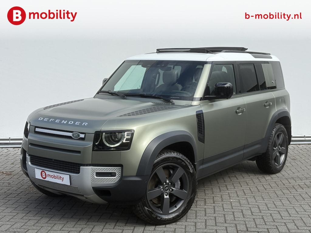 Land Rover Defender 110 2.0 P400e 110 X Hybride AWD 4x4 Trekhaak 3000kg Dealer Onderhouden! | Adaptive Cruise Control | Panoramadak | Luchtvering | 360 Camera