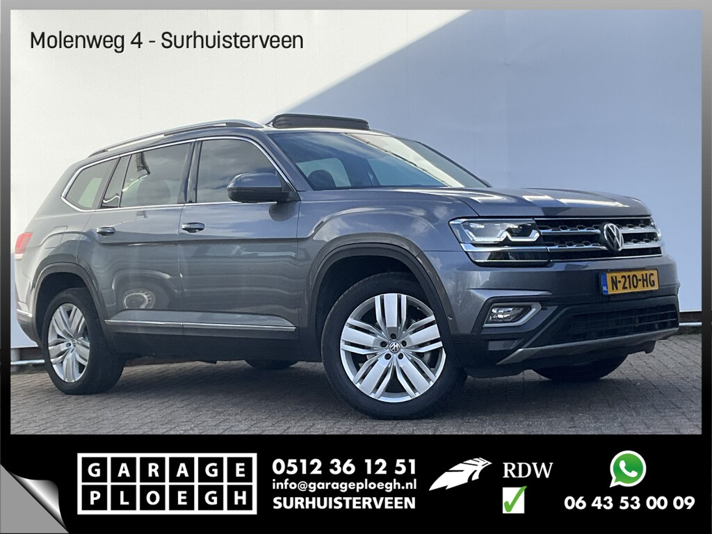 Volkswagen Teramont 7-Peroons 3.6 VR6 277pk 7-Pers Pano Memory Stoelverw+Ventilatie 360° Leer BOMVOL!